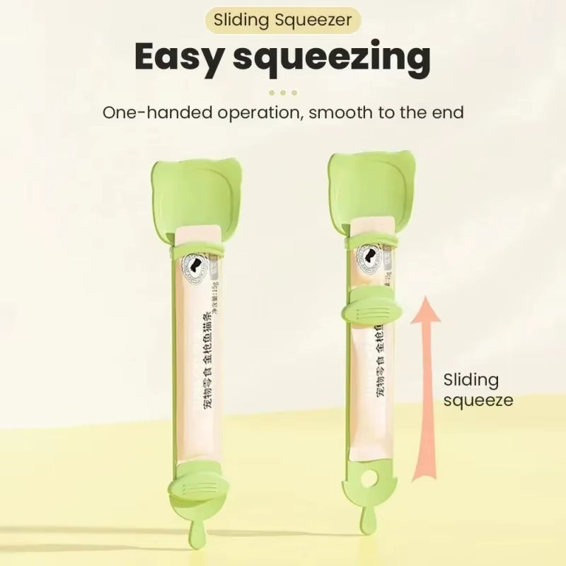 1/3PCS Cat Strip Feeder Spoon Long Handle Lickable Wet Food Feeder for Cats Pet Meat Mud Food Squeeze Dispense Spoon Pet Supplie