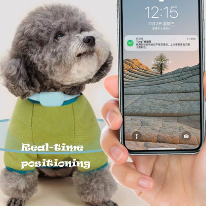 Intelligent Pet Collar Locator for Pet Dog & Cat Collars, Anti-Lost Collar Silicone Sleeve Animal Tracking Movement Alert Collar