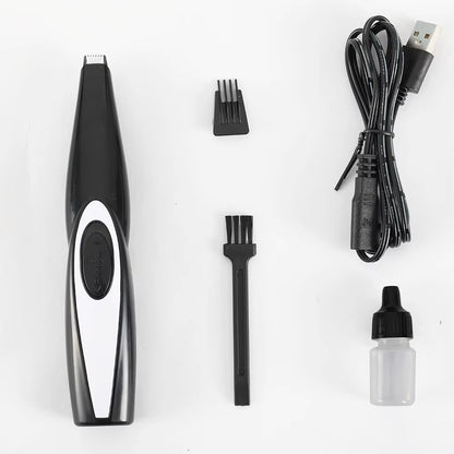 USB Rechargeable Pet Hair Trimmer for Dogs Cats Pet Hair Clipper Grooming Kit Cats Pets Foot Clipper Grooming