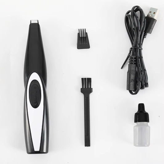 USB Rechargeable Pet Hair Trimmer for Dogs Cats Pet Hair Clipper Grooming Kit Cats Pets Foot Clipper Grooming