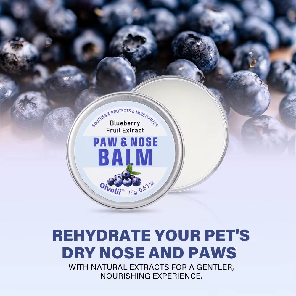 Pet Rinse Dog Claw Balm 2 in 1 Moisturizing Anti-Dry Cracked Rinse Nose Meat Pads Paw Foot Balm