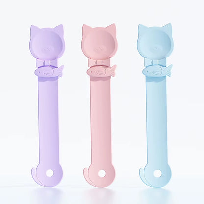 1/3PCS Cat Strip Feeder Spoon Long Handle Lickable Wet Food Feeder for Cats Pet Meat Mud Food Squeeze Dispense Spoon Pet Supplie