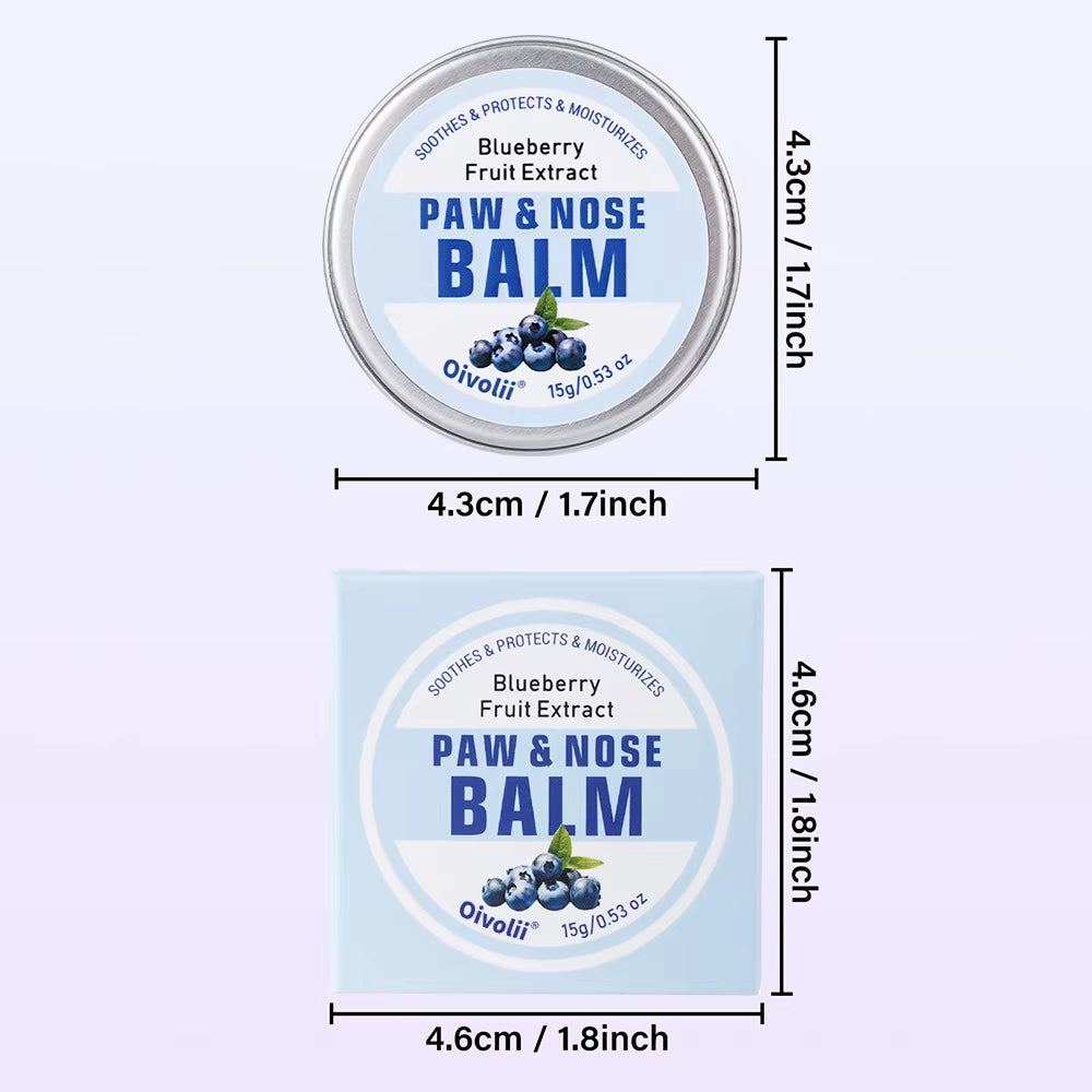 Pet Rinse Dog Claw Balm 2 in 1 Moisturizing Anti-Dry Cracked Rinse Nose Meat Pads Paw Foot Balm