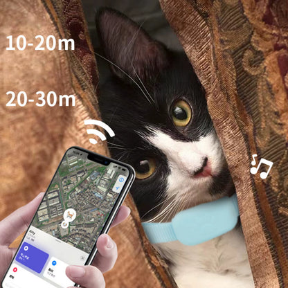 Intelligent Pet Collar Locator for Pet Dog & Cat Collars, Anti-Lost Collar Silicone Sleeve Animal Tracking Movement Alert Collar