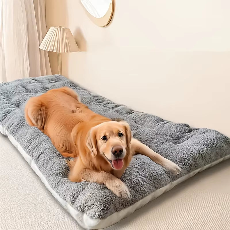 Dog Pet Beds Extra Large Plush Dog Bed Sofa Thickened Super Soft Polyester Pet Mat Dog Crate Mat Bed for Large Dog Bed