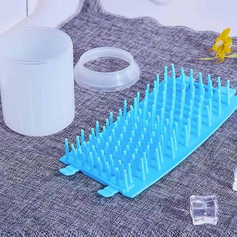 Pet Foot Washing Cup Portable Cat and Dog Foot Cleaner Soft Silicone Dog Paw Cleaning Tools Mini Wash Brush Bucket Pet Supplies
