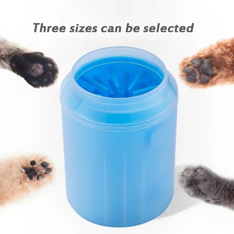 Pet Foot Washing Cup Portable Cat and Dog Foot Cleaner Soft Silicone Dog Paw Cleaning Tools Mini Wash Brush Bucket Pet Supplies