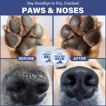 Pet Rinse Dog Claw Balm 2 in 1 Moisturizing Anti-Dry Cracked Rinse Nose Meat Pads Paw Foot Balm