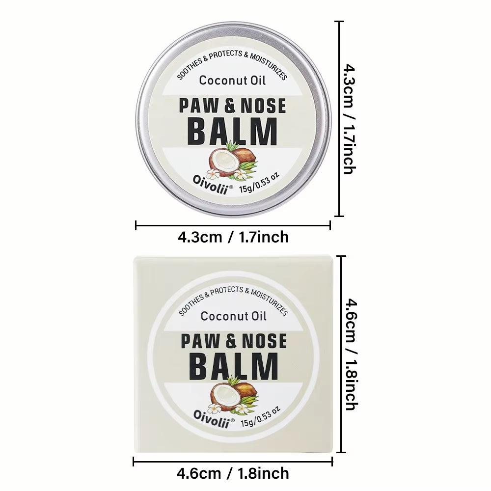 Pet Rinse Dog Claw Balm 2 in 1 Moisturizing Anti-Dry Cracked Rinse Nose Meat Pads Paw Foot Balm