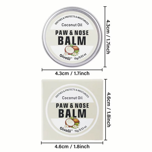 Pet Rinse Dog Claw Balm 2 in 1 Moisturizing Anti-Dry Cracked Rinse Nose Meat Pads Paw Foot Balm